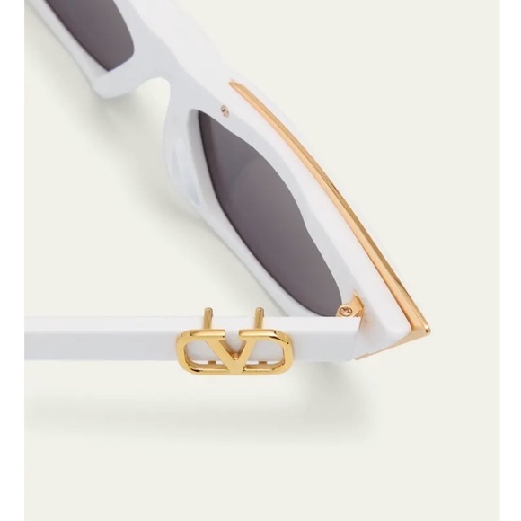 Valentino Garavani Chic White and Gold Sunglasses main image 10